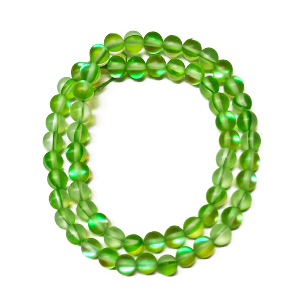 Synthetic Moonstone 6mm Frosted Green 241676