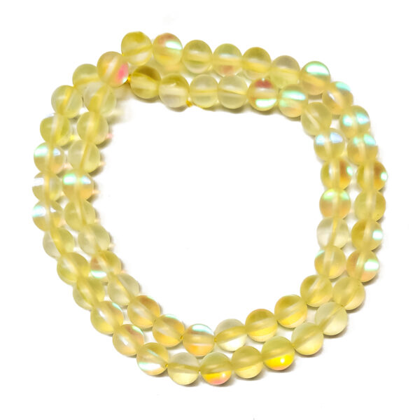 Synthetic Moonstone 6mm Frosted Yellow 241677