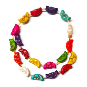 Synthetic Turquoise Moon Beads