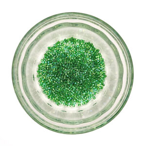 Transparent AB Green Delica Seed Beads Size 11