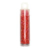 White Lined Flame Red AB Size 11 Tube 184780 (01)