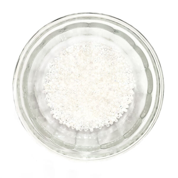 White Pearl AB Delica Seed Beads Size 11 184202