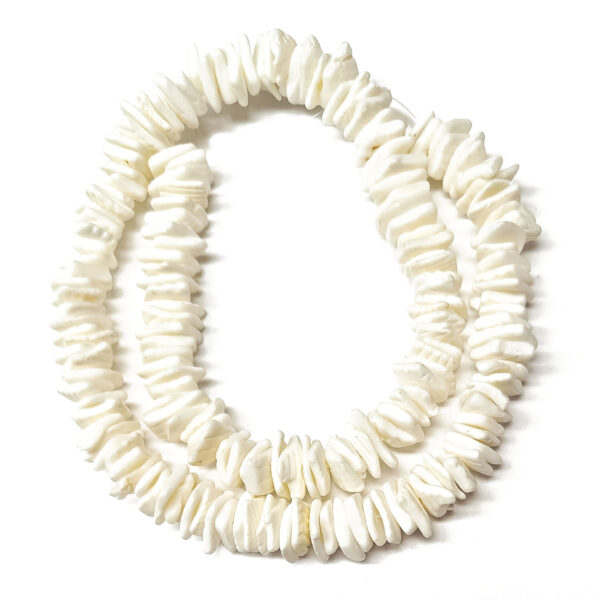White Shell Heishi Beads
