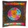 Zodiac Wheel Of Life Double Tapestry Tie Dye