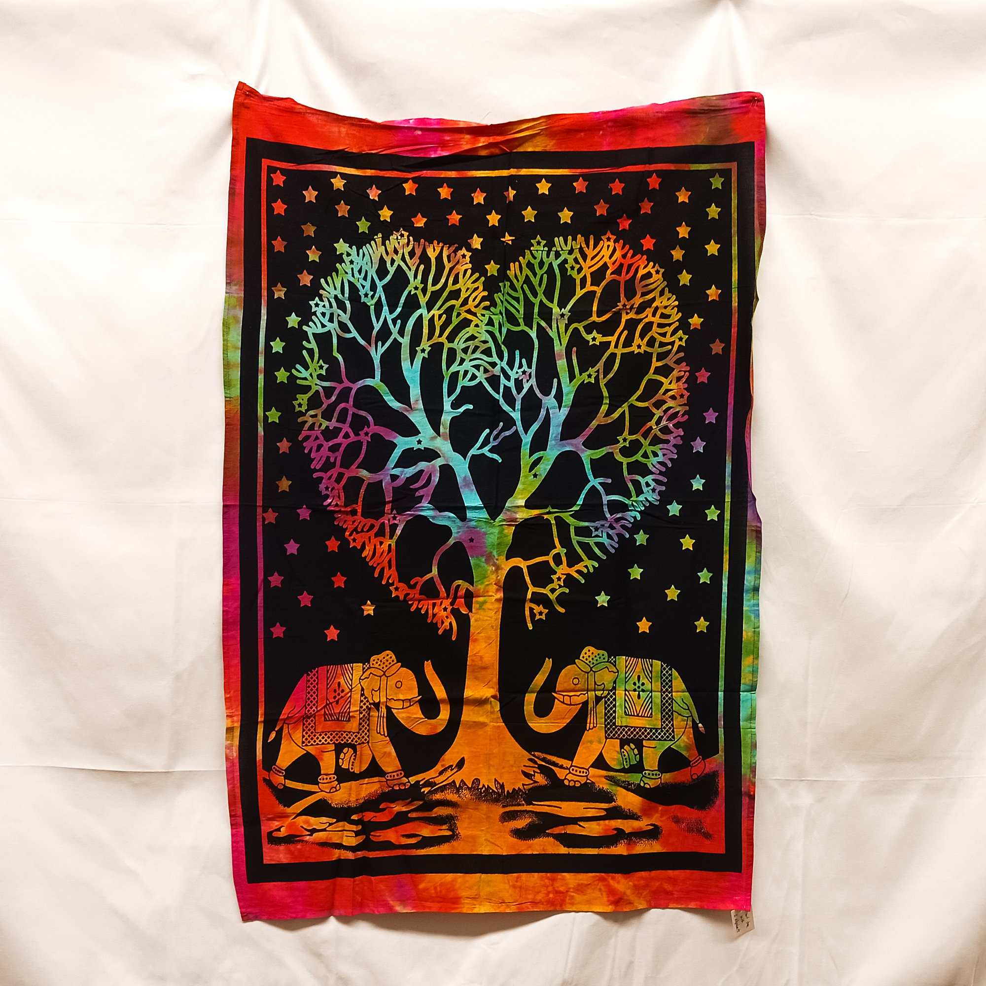 2 Elephant Tree Of Life Poster