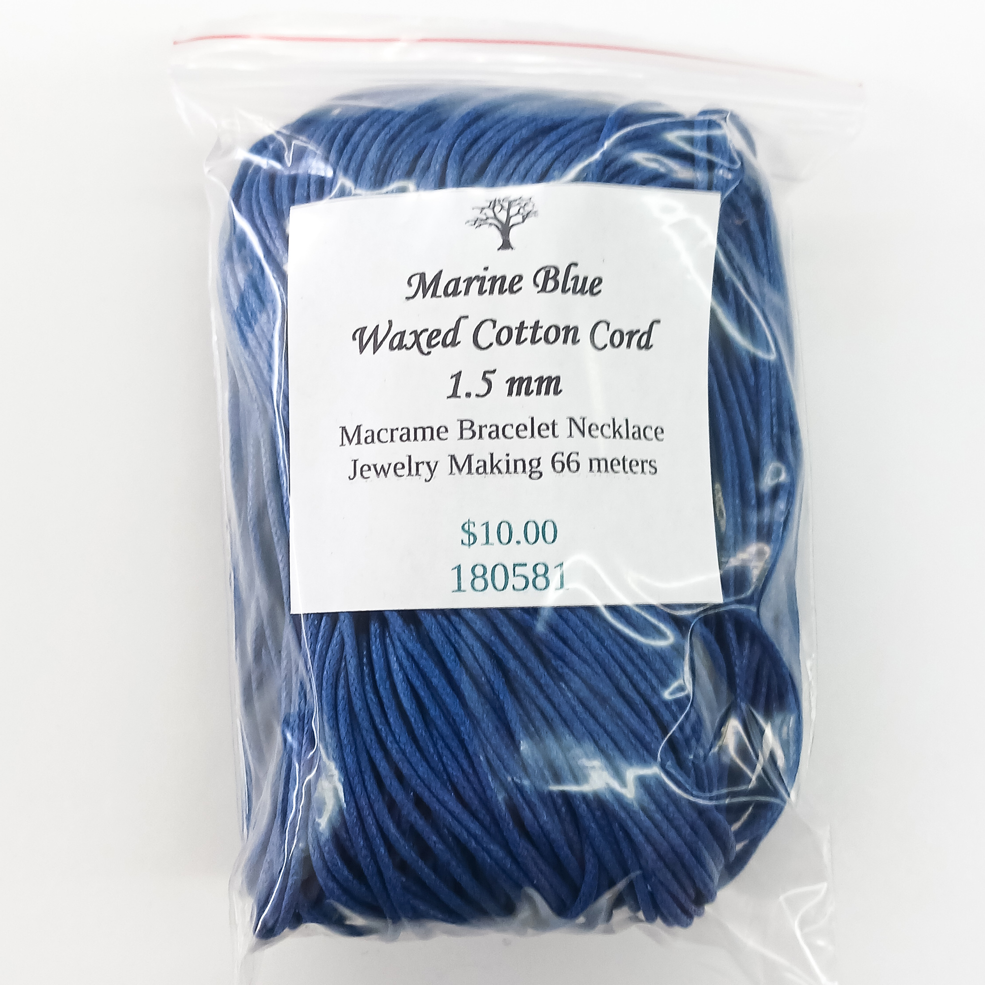 cotton cord in a bag