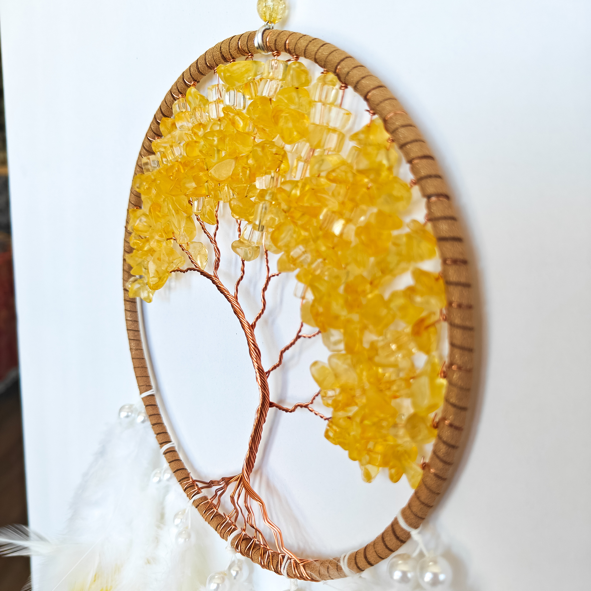 Dreamcatcher with Citrine Tree Angle