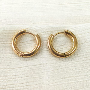 golden hoop earrings