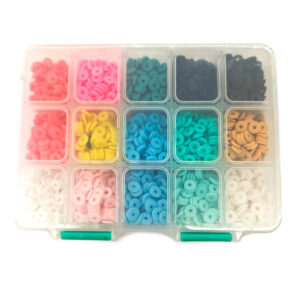 Polymer Heishi Bead Kit 6mm 15 Color