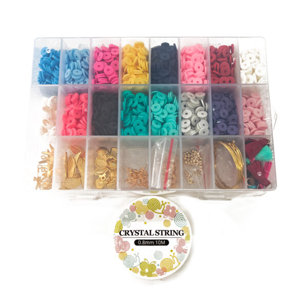 Heishi Bead Kit 6mm with Elastic and Essentials