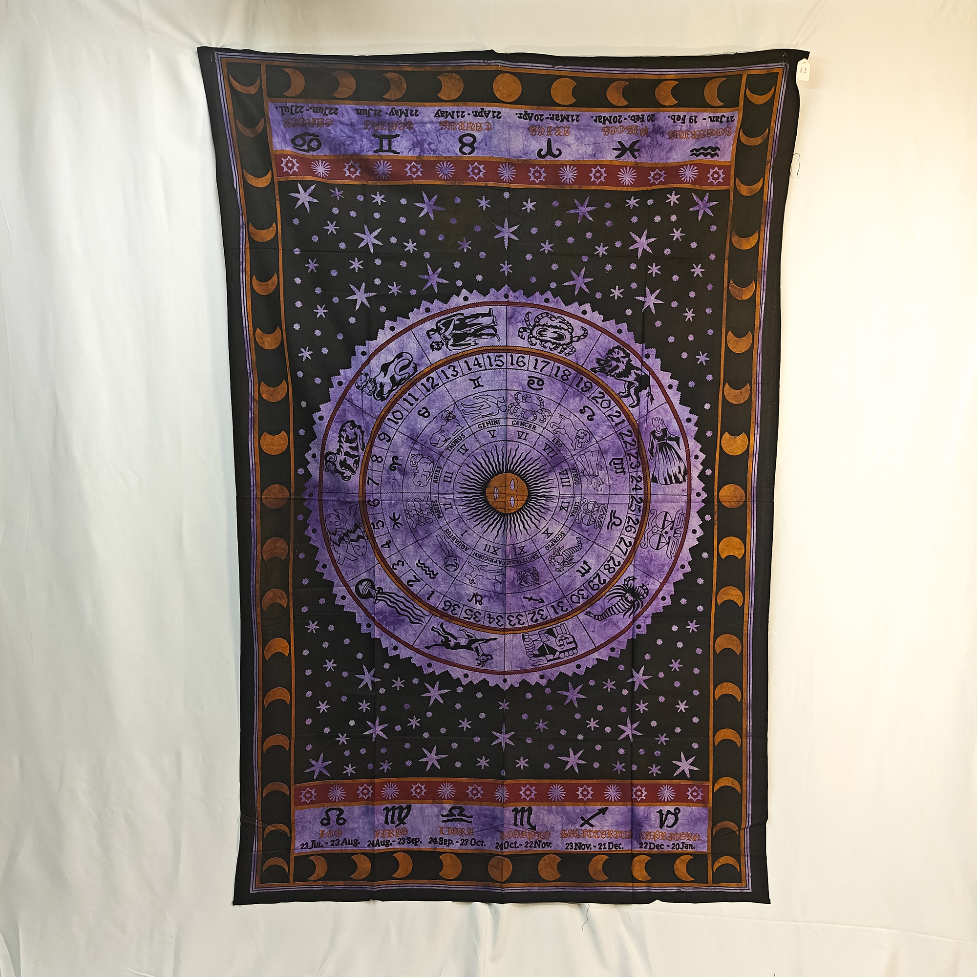 Zodiac Wheel Of Life Purple Single