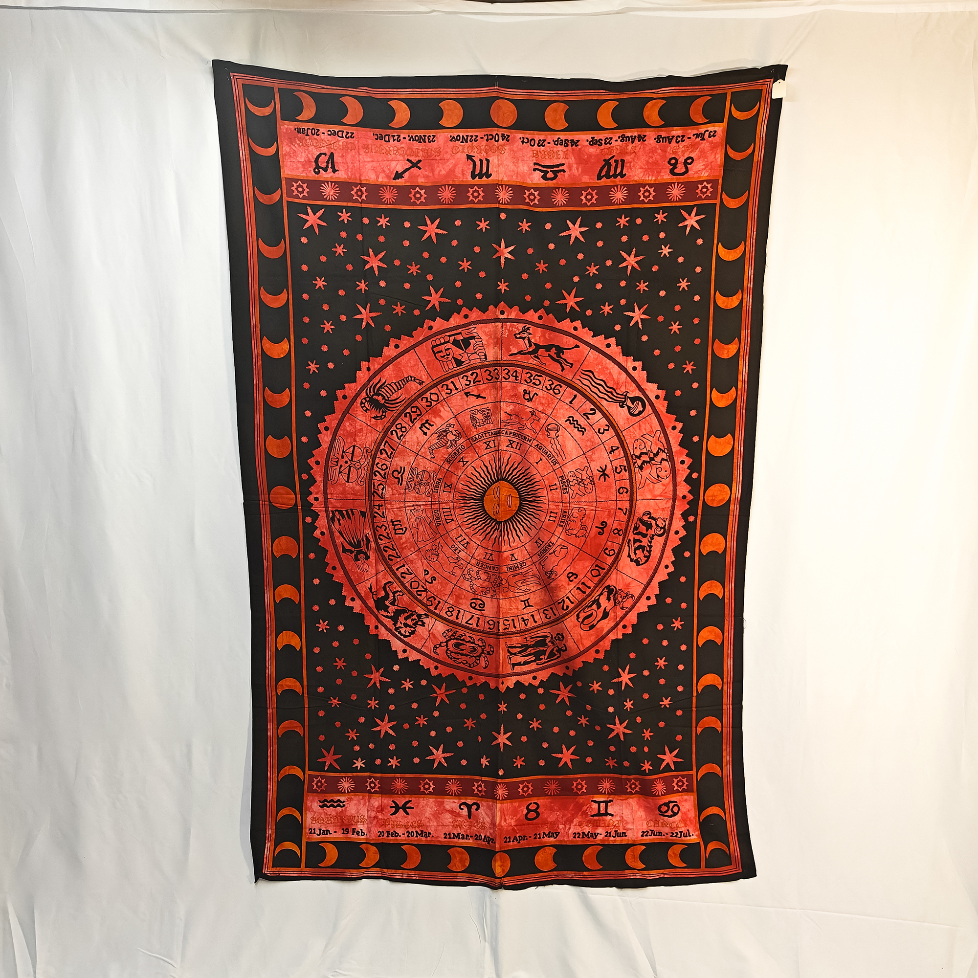 Zodiac Wheel Of Life Red Single