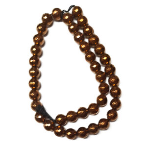 Copper Plated Hematite 10mm Beads