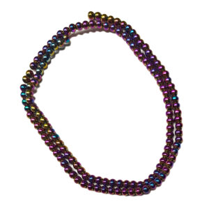 Electroplated Hematite 3mm Beads