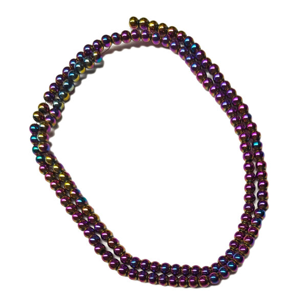 Electroplated Hematite 3mm Beads
