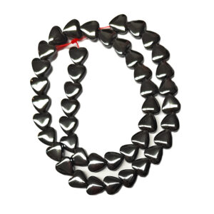 Hematite Heart 10x10x3mm Beads