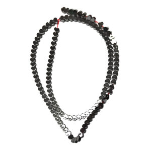 Hematite Heart 3x3x2mm Beads