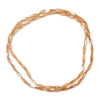 Electroplated Faceted Long Glass Beads 12.5x4mm Orange 180600