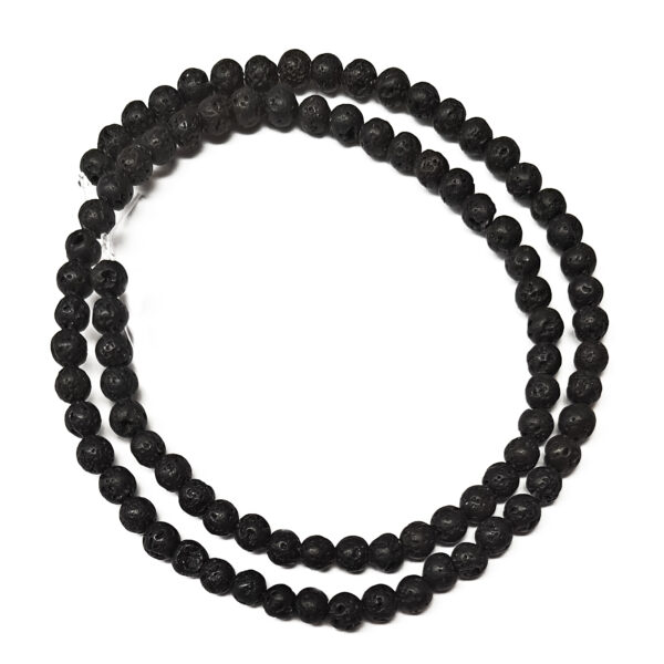 Lava Stone 4mm Beads