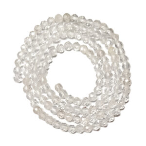 Faceted Crystal Quartz 3mm Beads