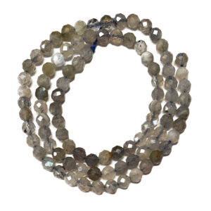 Faceted Labradorite 4mm Beads