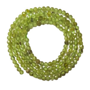 Faceted Peridot 2.5mm Beads