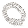 Faceted Synthetic Crystal Quartz 6mm Beads