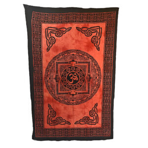 Chakras On Om Single Red