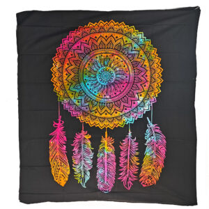 Mandala Dreamcatcher Tapestry Wall Hanging Double Tie Dye