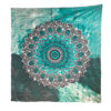 Flower Mandala Double Tapestry Teal