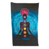 Lotus Pose with Chakras Blue Single