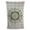 Mandala With Flowers Blue Green Single