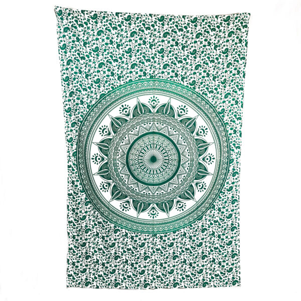 Mandala With Gradient Green Single