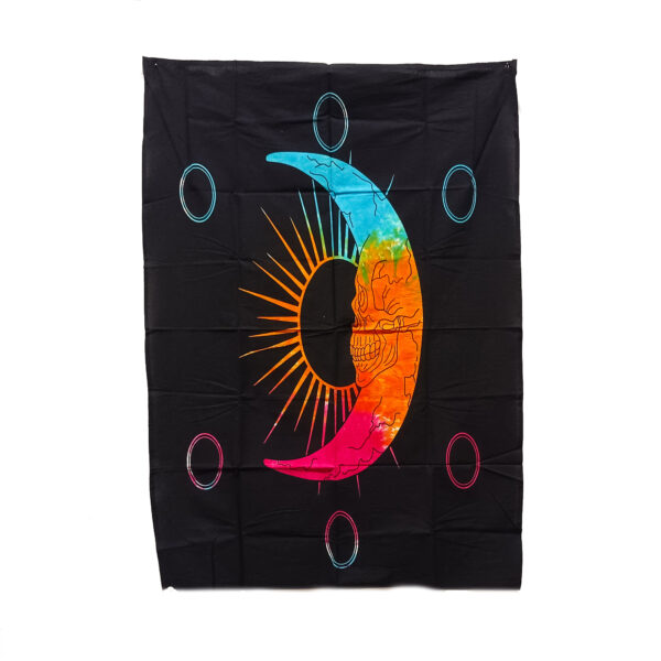 Skull Half Moon Poster