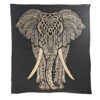 Stylized Elephant Double Tapestry Tan