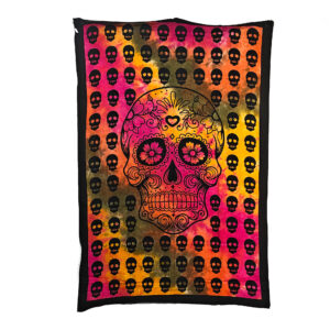 Sugar Skull Tapestry Single Tie Dye