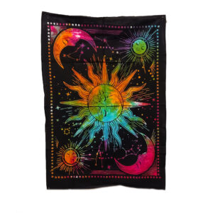 Sun and Moons Tapestry Poster Tie Dye