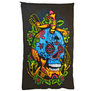 Tattoo Skull Tapestry Single