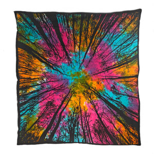Through The Canopy Tapestry Wall Hanging Double Tie Dye