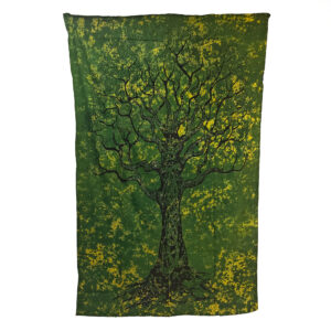 Tree Of Life Tapestry Single Green