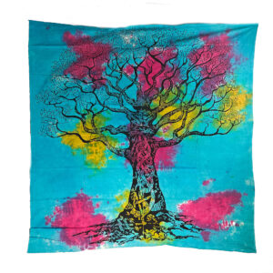 Tie Dye Tree Of Life Tapestry Wall Hanging Double