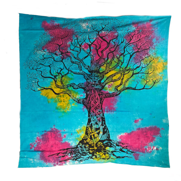 Tree Of Life Khejri Double Tapestry Tie Dye