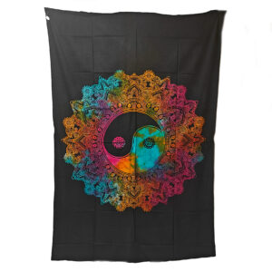 Yin Yang Mandala Tapestry Single Tie Dye