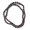 Faceted Oval 6x4mm Electroplate AB Indigo 180118