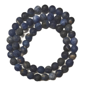 Frosted Sodalite 6mm Beads