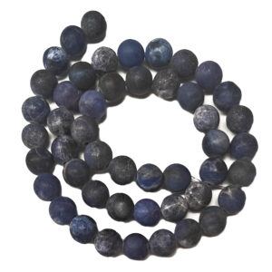 Frosted Sodalite 8mm Beads
