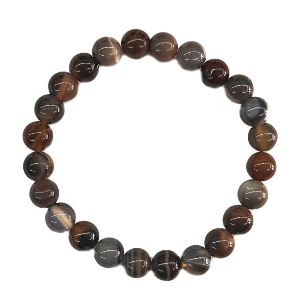 Grey Agate 8mm Bracelet 71021 1