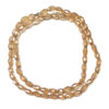 Oval Electroplated Glass 6x4mm Bisque 180114