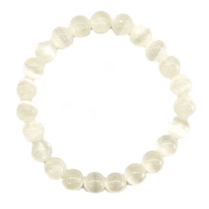 White Selenite 8mm Bracelet