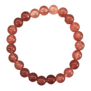 Strawberry Quarts Stretch Bracelet 8mm